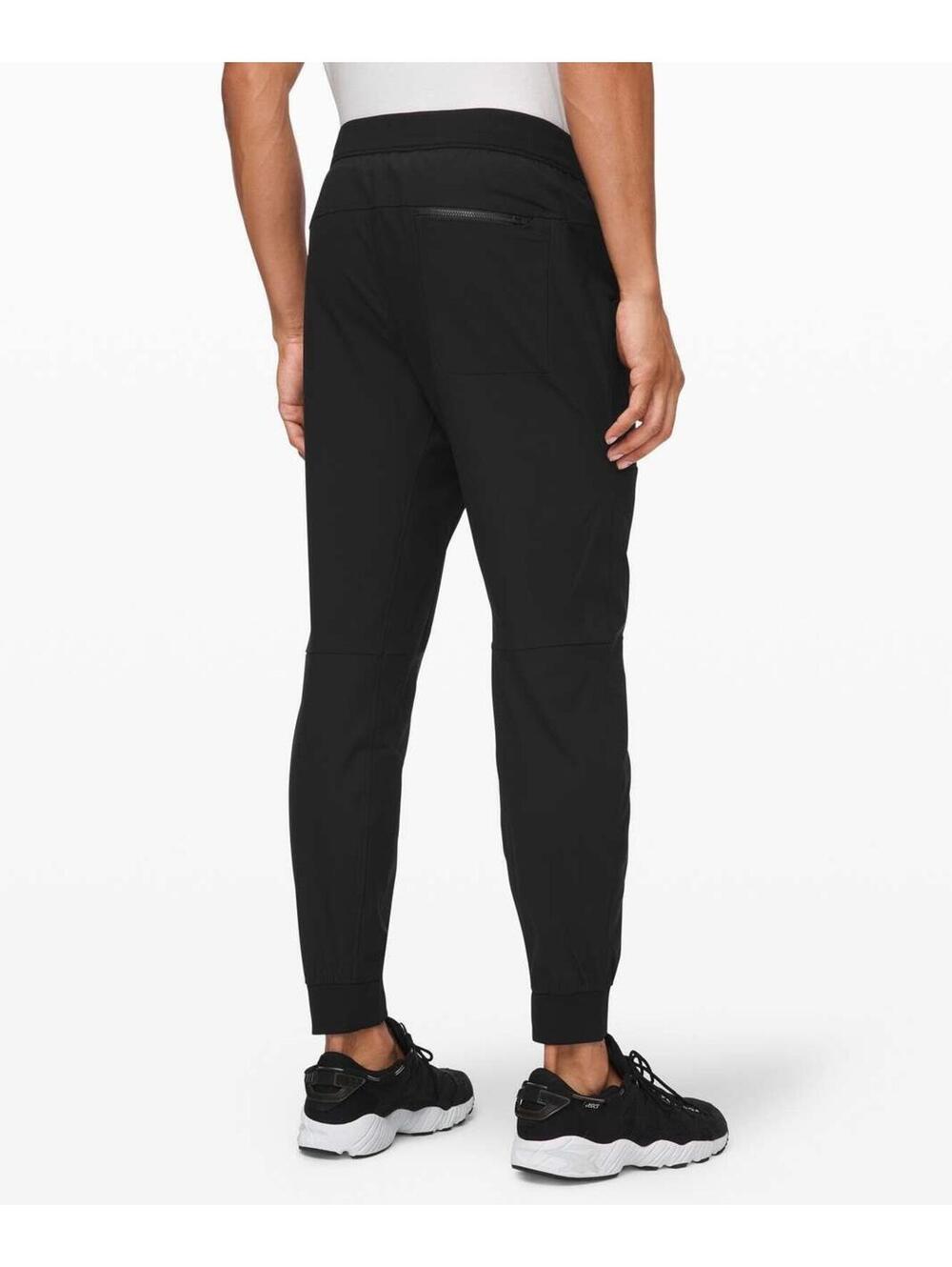 Lululemon ABC Jogger Shorter Pants Mens XL Black Warpstreme NWT - Picture 2 of 11